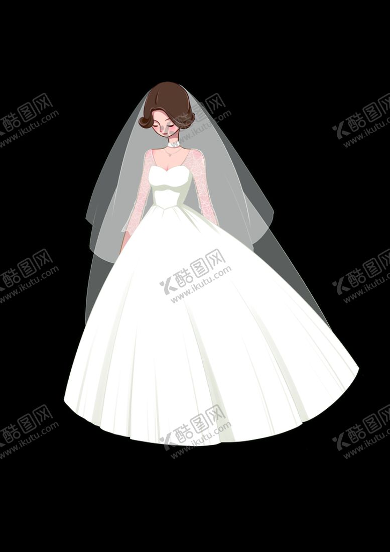 编号：17600110292346465534【酷图网】源文件下载-白纱新娘