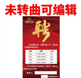 汽车招聘展架