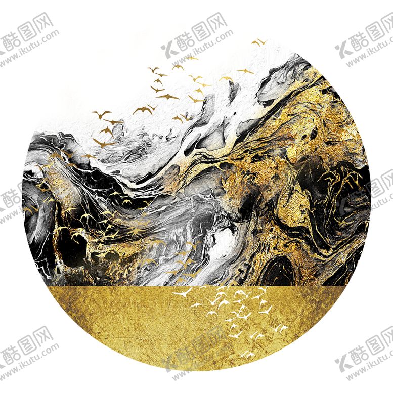 编号：42037109182333132548【酷图网】源文件下载-抽象山水禅意意境水墨装饰画