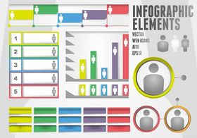 多彩信息图表元素集合