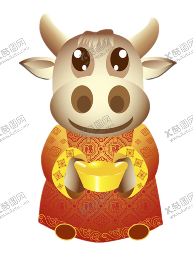 编号：33820409261620279889【酷图网】源文件下载-2021年牛年金牛免抠素材元素