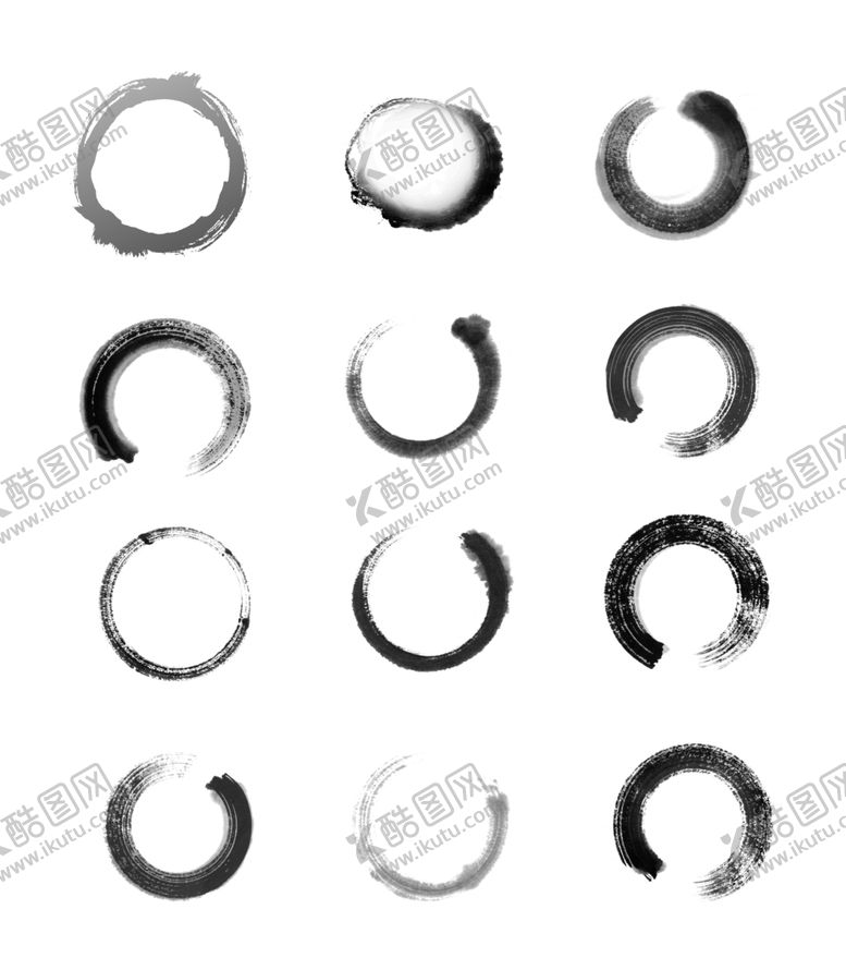 编号：35768509181310483616【酷图网】源文件下载-水墨笔刷