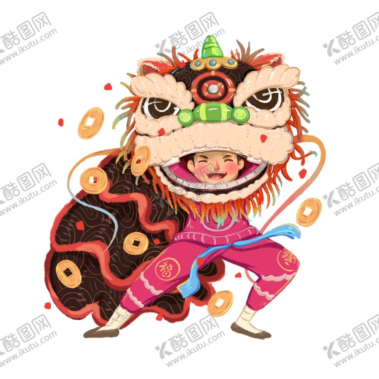 编号：48576105052142039989【酷图网】源文件下载-春节舞狮