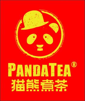 猫熊煮茶logo