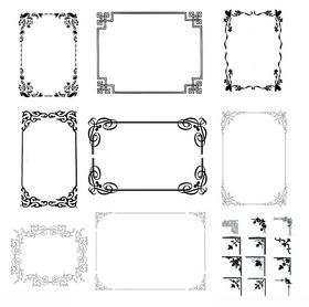 古典边框画框花纹