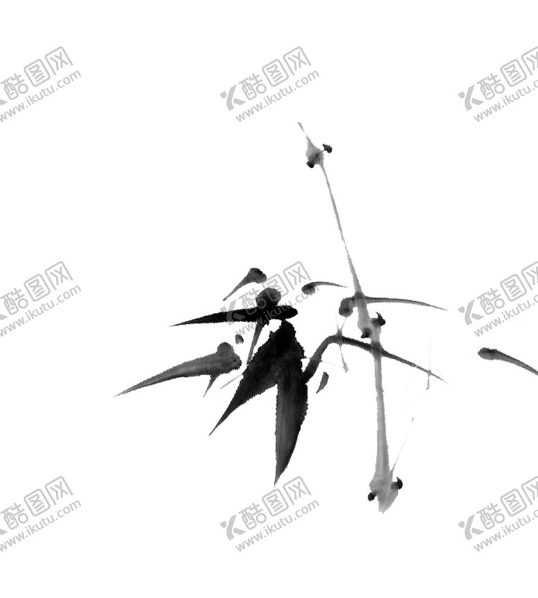 编号：11209505011615353795【酷图网】源文件下载-水墨竹子