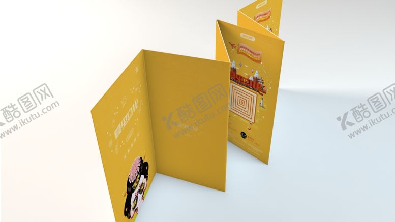 编号：93914109280206324982【酷图网】源文件下载-折页展示样机