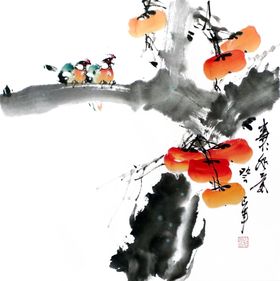 传统水墨画png