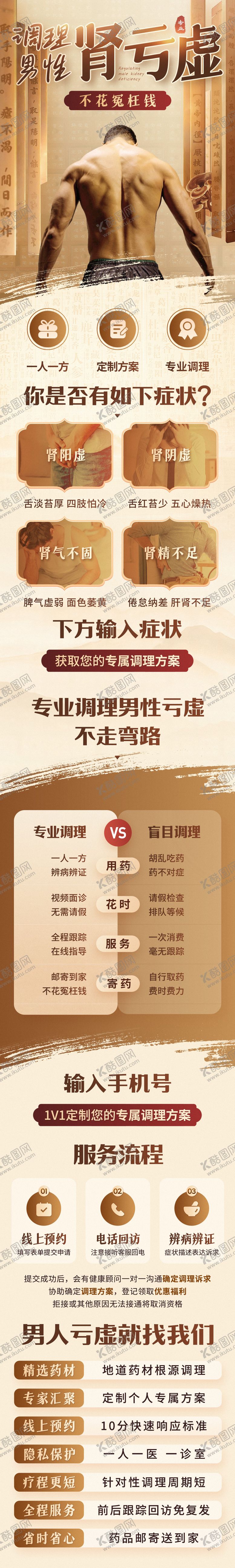 编号：37152511291630339390【酷图网】源文件下载-中医调理肾亏肾虚详情页