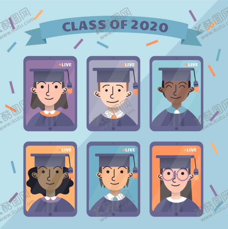 编号：28771609210628346438【酷图网】源文件下载-毕业学生人物