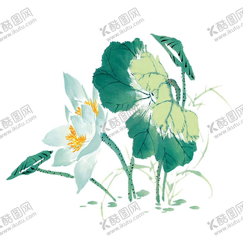 编号：58664309240437415326【酷图网】源文件下载-水墨荷花粉色荷花荷花意境