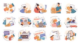 多样商务办公场景插画