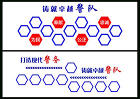 警队照片文化墙