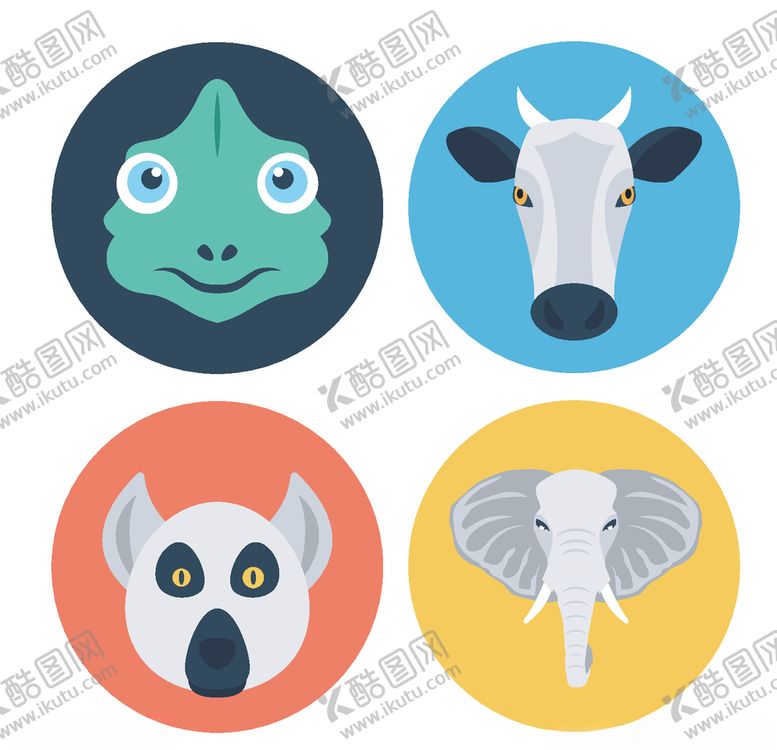 编号：53121509211358008822【酷图网】源文件下载-卡通动物图标