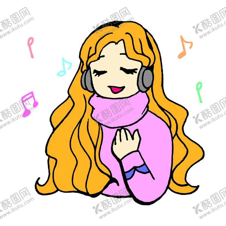 编号：50726109212121265726【酷图网】源文件下载-唱歌的女孩