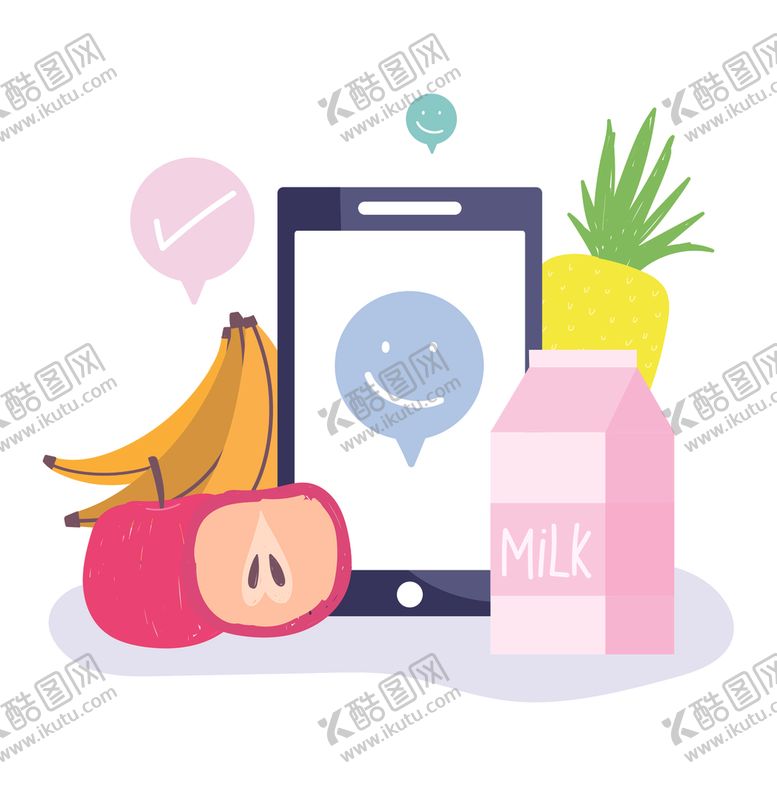 编号：97817005121731038697【酷图网】源文件下载-手绘在线买菜