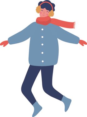 冬装卡通人物天服饰穿的人