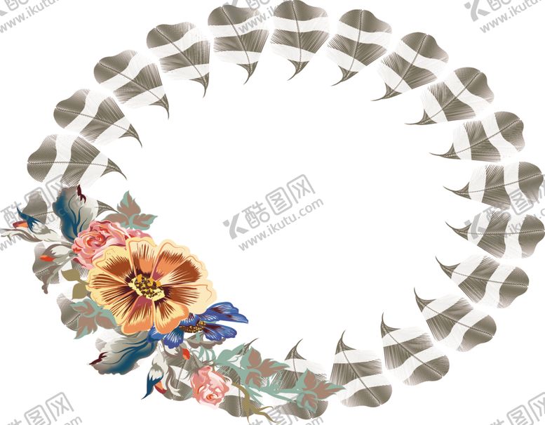 编号：58543510220543561452【酷图网】源文件下载-手绘花