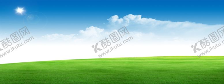 编号：94178207090148049984【酷图网】源文件下载-蓝天白云草地