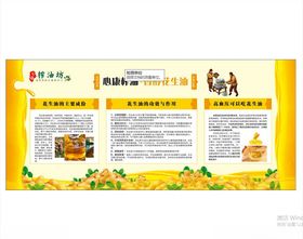 榨油坊展板花生油知识宣传
