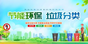 节能环保与垃圾分类宣传图
