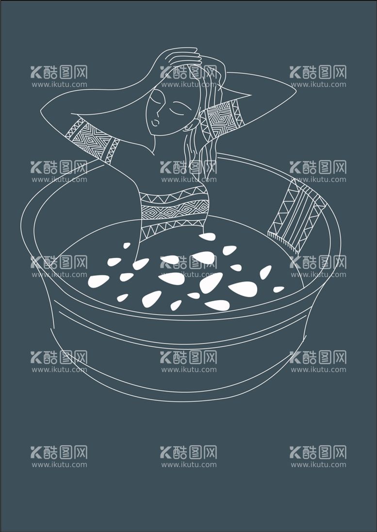 编号：91408410161855403569【酷图网】源文件下载-药浴