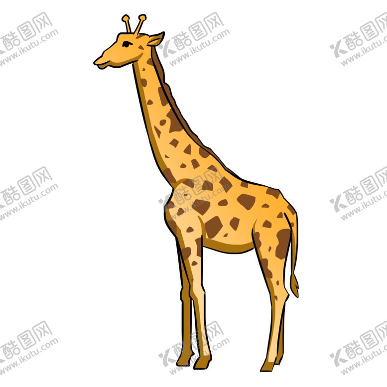 编号：17131505082000203676【酷图网】源文件下载-卡通长颈鹿