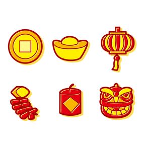 新年灯笼元素