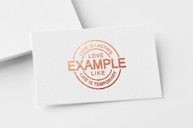 名片Logo压凹展示效果模板样
