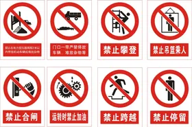 标牌标识志图警告志驾考志
