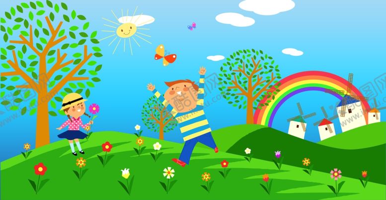 编号：41579609241759447773【酷图网】源文件下载-幼儿园墙画