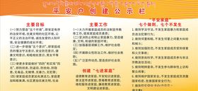 平安户创建公示栏标题藏文