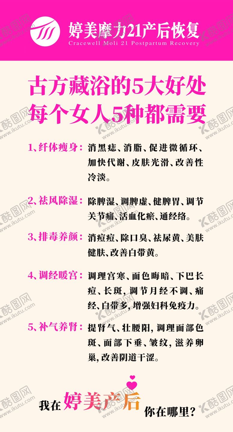 编号：32979806261134021780【酷图网】源文件下载-古方藏浴的五大好处
