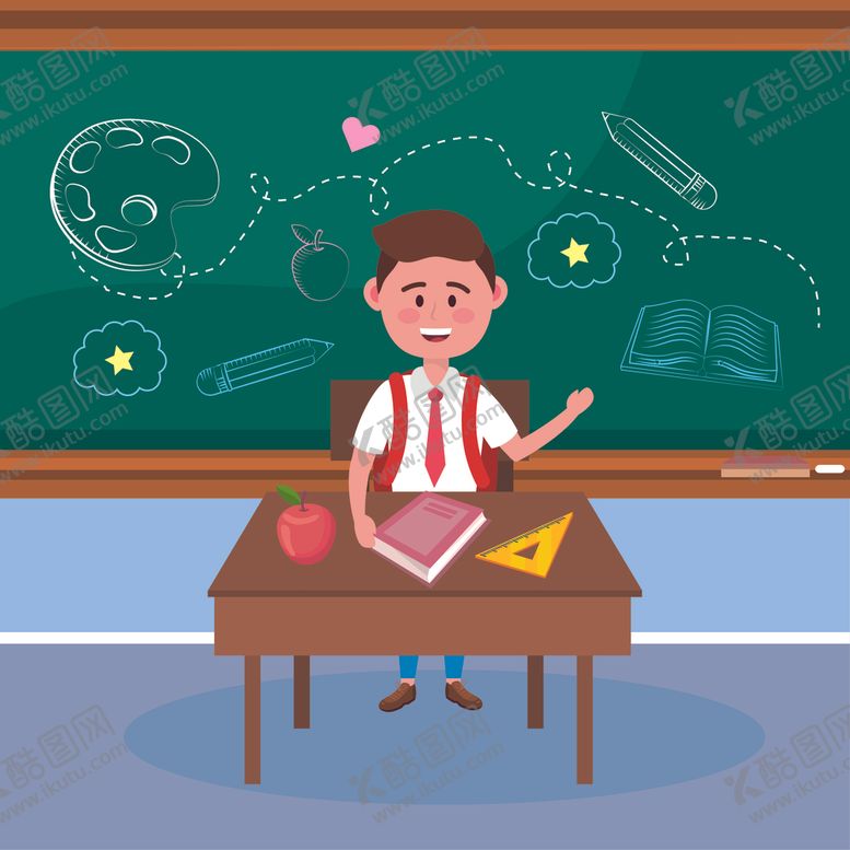 编号：88839610162146077489【酷图网】源文件下载-学生日常生活主题插画