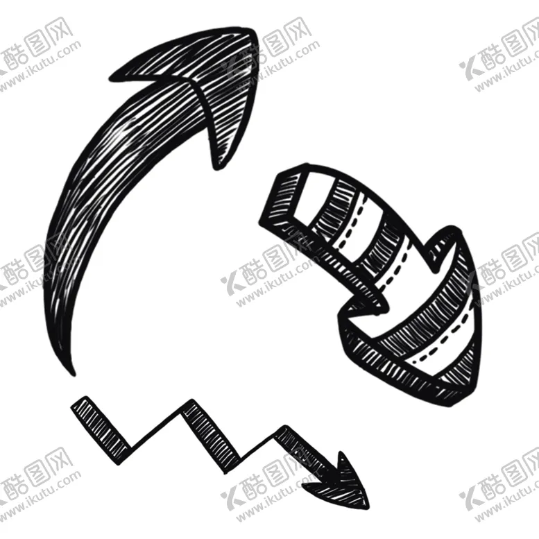 编号：73069804162047174565【酷图网】源文件下载-箭头插画