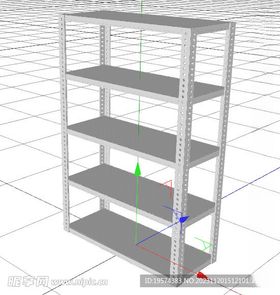 C4D模型书柜