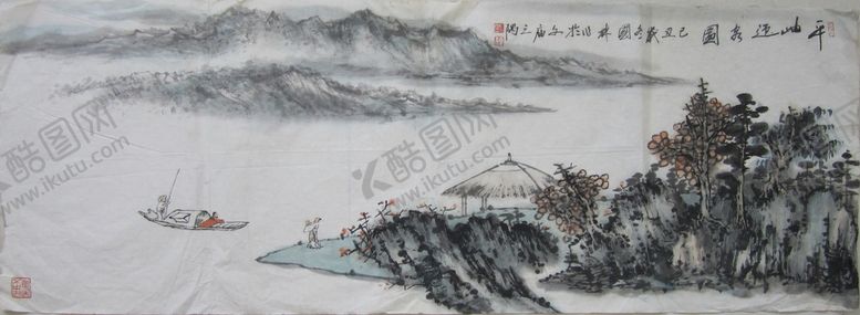 编号：39229610161324174213【酷图网】源文件下载-国画山水画