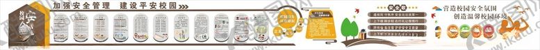 编号：28107102122322204410【酷图网】源文件下载-校园安全文化墙