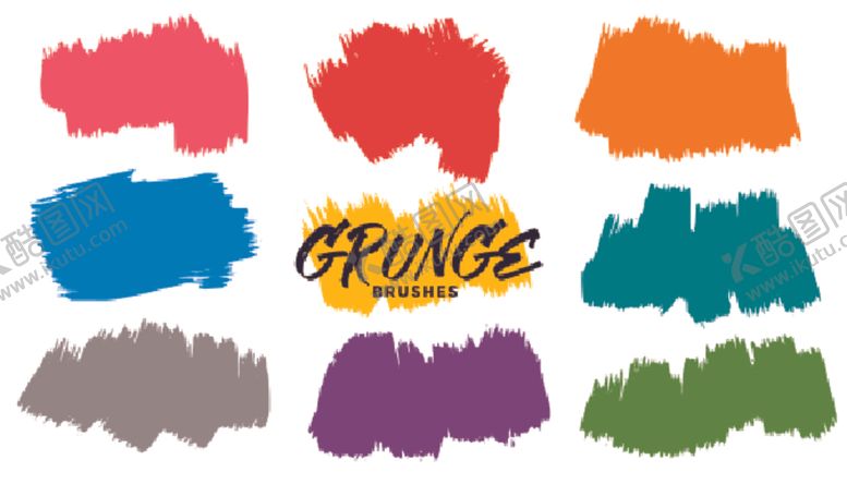 编号：62350109102358063083【酷图网】源文件下载-笔刷展板背景模板