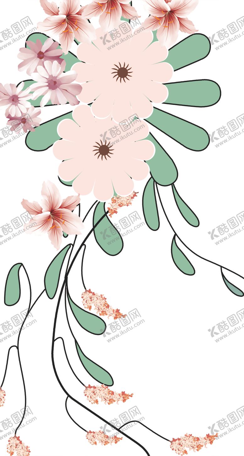 编号：98808405141714412679【酷图网】源文件下载-手绘花