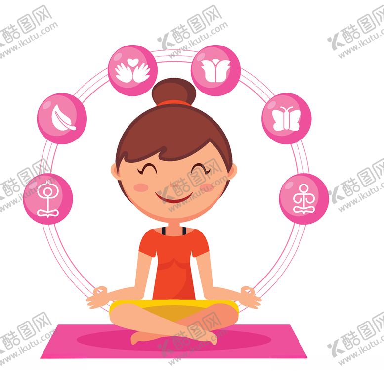 编号：92610409260917299007【酷图网】源文件下载-练瑜伽女孩