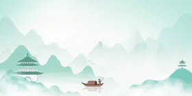 中国风水墨山水背景