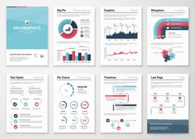 多样商务图表模板集合