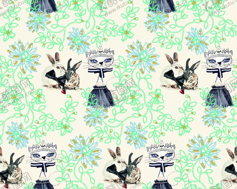 编号：50241810040707573652【酷图网】源文件下载-数码花型服装花型设计高清