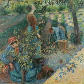 毕沙罗作品名客厅挂画手绘油画