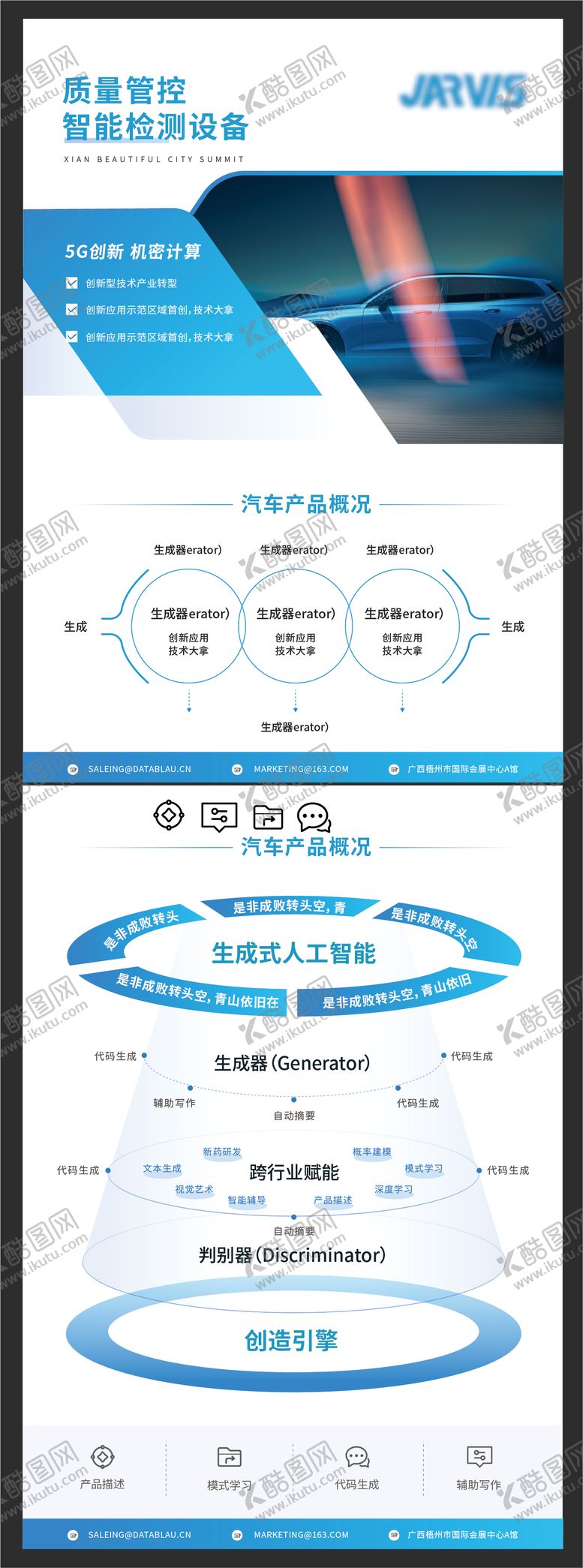 编号：45962808211112416883【酷图网】源文件下载-蓝色汽车产品时尚商务宣传单页