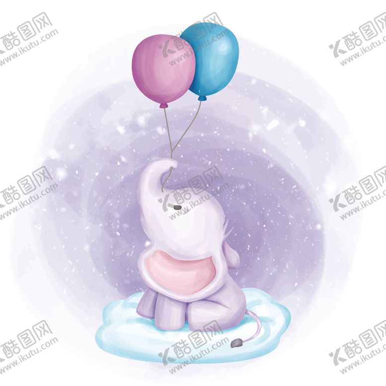 编号：30071010022059145981【酷图网】源文件下载-水彩动物