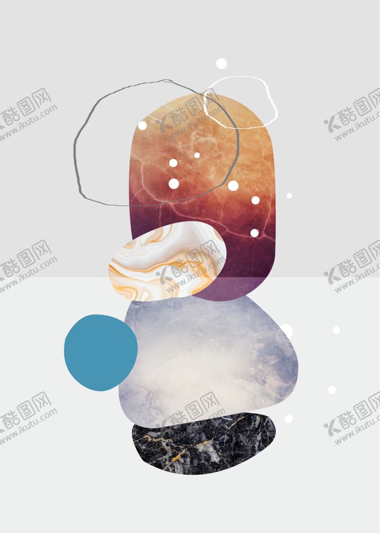 编号：50788506171606088799【酷图网】源文件下载-个性石头装饰画