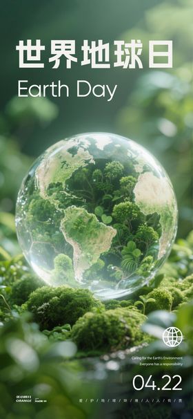 世界地球日海报