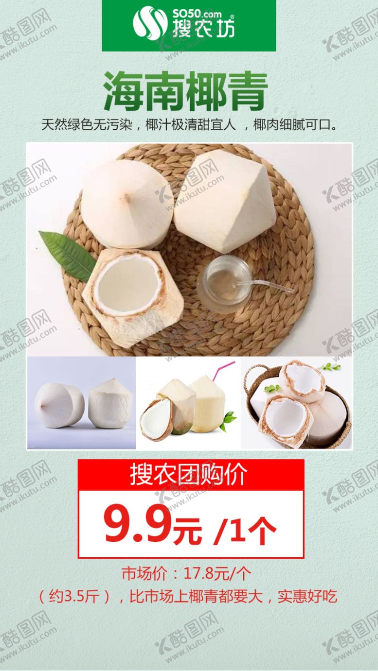 编号：34043207011249522488【酷图网】源文件下载-海南椰青